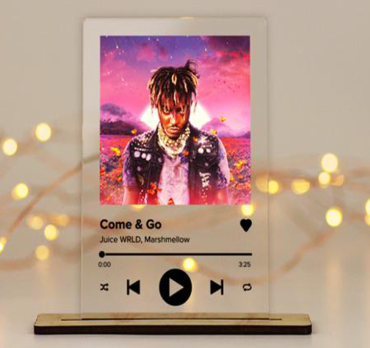 Targhetta Spotify in Plexiglass con Codice Spotify e Foto Personalizza –  Cicconi Art